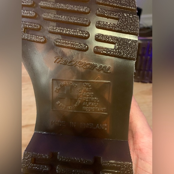 Purple 1461 suede Dr. Martens unisex size 6 - Picture 6 of 8